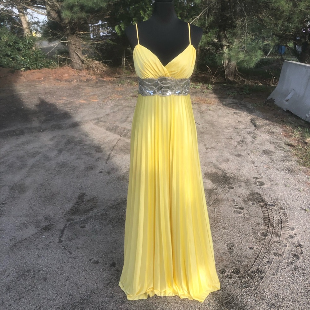 Masquerade Yellow Prom Dress